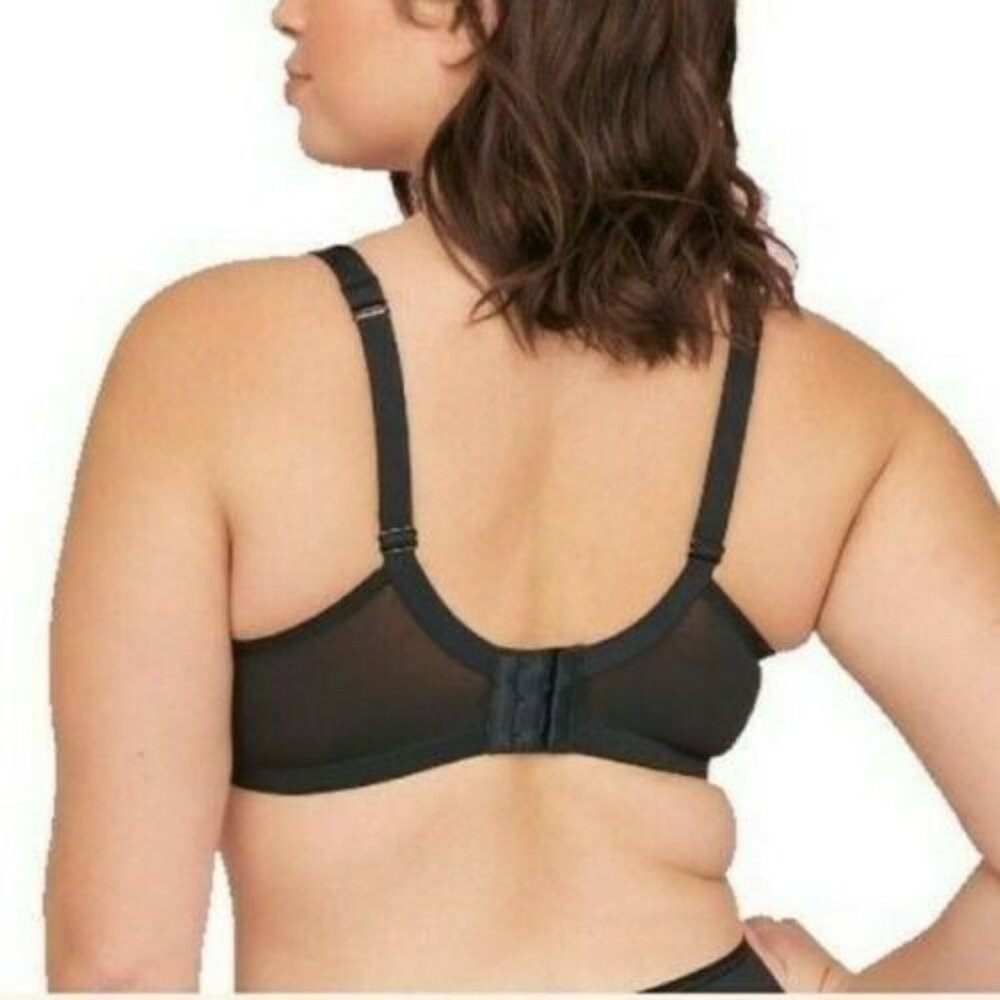 Cacique Womens Bra French Full Coverage Cooling Size 42C Black NEW - Picture 6 of 8